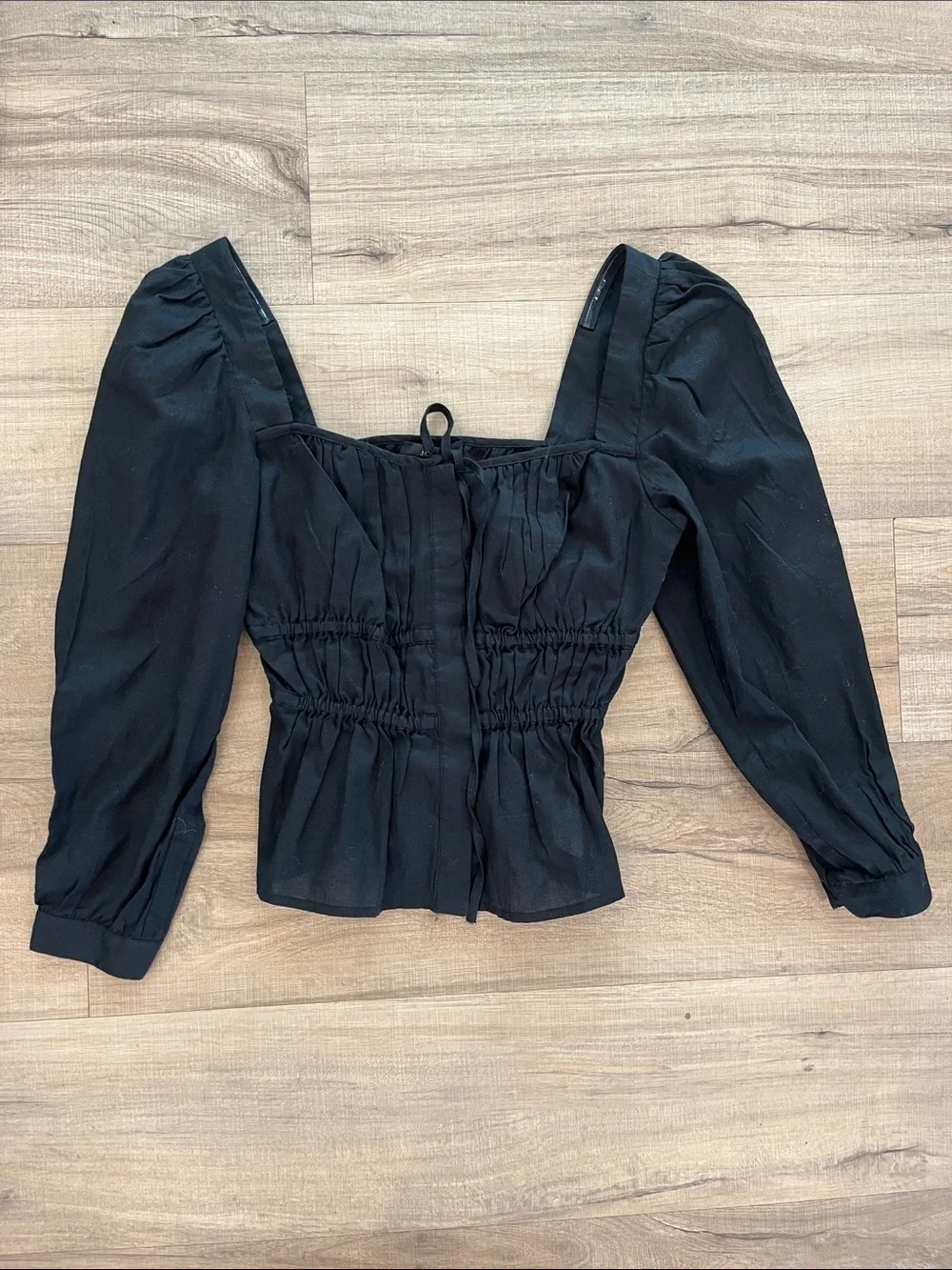 New J. Crew Women’s Cinched Waist Top Size 00 - Picture 2 of 4